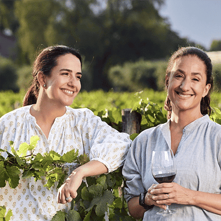 Bodegas Legarde wine makers in their vineyard